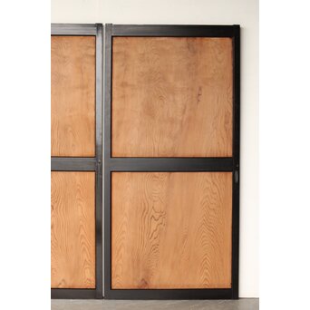 黒枠 良杢一枚板戸 2枚1組　B1091 