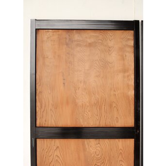 黒枠 良杢一枚板戸 2枚1組　B1091 