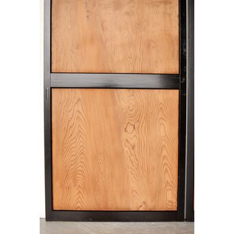 黒枠 良杢一枚板戸 2枚1組　B1091 