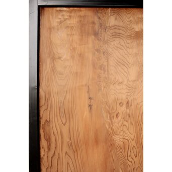 黒枠 良杢一枚板戸 2枚1組　B1091 