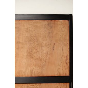 黒枠 良杢一枚板戸 2枚1組　B1091 