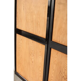 黒枠 良杢一枚板戸 2枚1組　B1091 