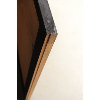 黒枠 良杢一枚板戸 2枚1組　B1091 