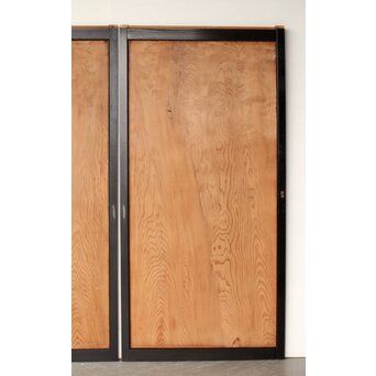 黒枠 良杢一枚板戸 2枚1組　B1091 