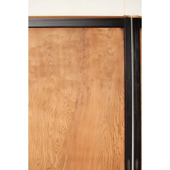 黒枠 良杢一枚板戸 2枚1組　B1091 