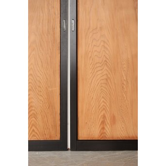 黒枠 良杢一枚板戸 2枚1組　B1091 