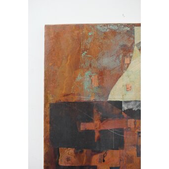 立山崇 作品 ミクストメディア銅板　Z613 