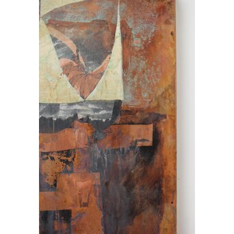 立山崇 作品 ミクストメディア銅板　Z613 