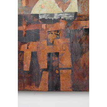 立山崇 作品 ミクストメディア銅板　Z613 