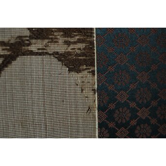 竹屋町刺繍 鳥図 掛軸　Z621 