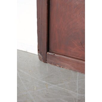 ワケあり 腰板欅 障子枠付 格子戸　L1158 