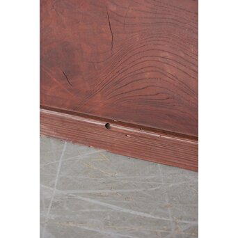 ワケあり 腰板欅 障子枠付 格子戸　L1158 