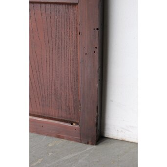 ワケあり 腰板欅 障子枠付 格子戸　L1158 