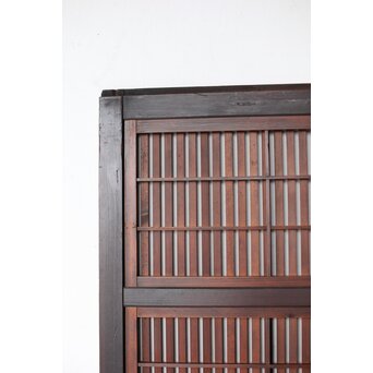 ワケあり 腰板欅 障子枠付 格子戸　L1158 