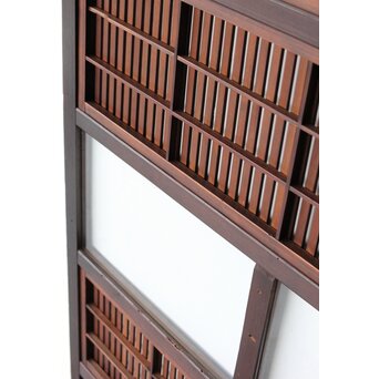 ワケあり 腰板欅 障子枠付 格子戸　L1158 