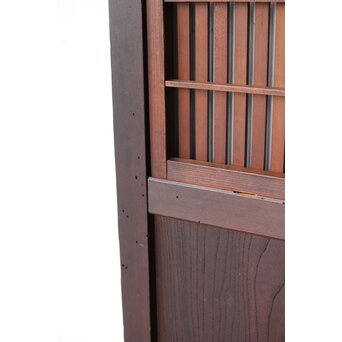 ワケあり 腰板欅 障子枠付 格子戸　L1158 