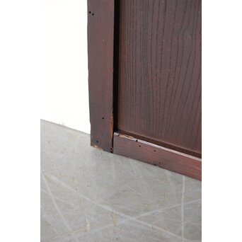 ワケあり 腰板欅 障子枠付 格子戸　L1158 