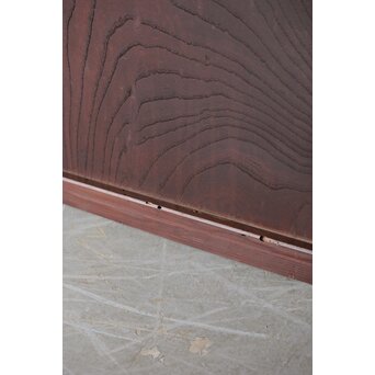 ワケあり 腰板欅 障子枠付 格子戸　L1158 