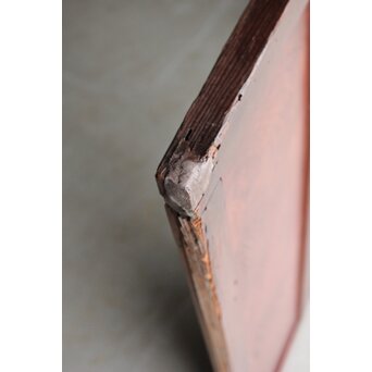 ワケあり 腰板欅 障子枠付 格子戸　L1158 