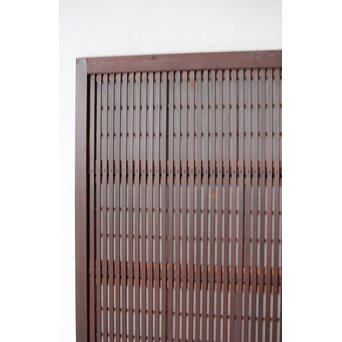 ワケあり 腰板欅 障子枠付 格子戸　L1158 