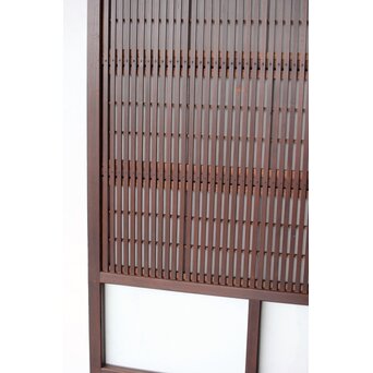 ワケあり 腰板欅 障子枠付 格子戸　L1158 