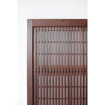 ワケあり 腰板欅 障子枠付 格子戸　L1158 