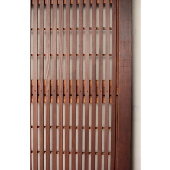 腰板欅 障子枠付 格子戸 3枚1組　L1159 