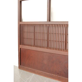 腰板欅 障子枠付 格子戸 3枚1組　L1159 