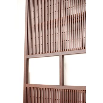 腰板欅 障子枠付 格子戸 3枚1組　L1159 