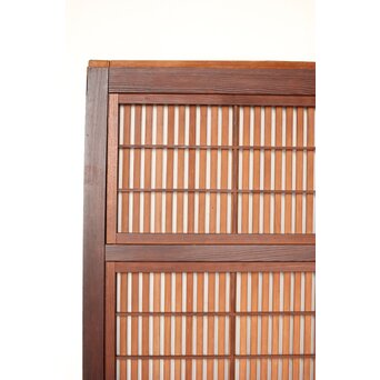 腰板欅 障子枠付 格子戸 3枚1組　L1159 