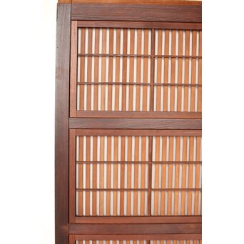 腰板欅 障子枠付 格子戸 3枚1組　L1159 