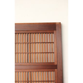 腰板欅 障子枠付 格子戸 3枚1組　L1159 