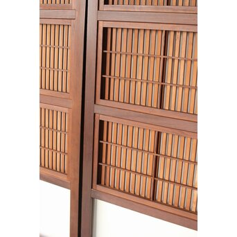 腰板欅 障子枠付 格子戸 3枚1組　L1159 