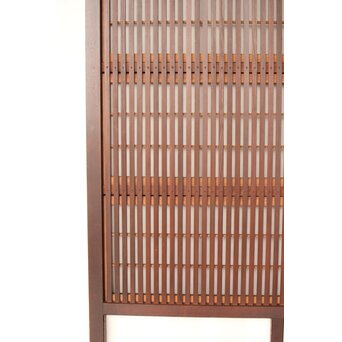 腰板欅 障子枠付 格子戸 3枚1組　L1159 