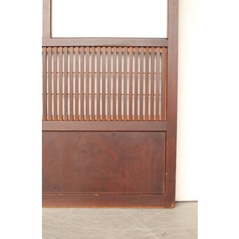 腰板欅 障子枠付 格子戸 3枚1組　L1159 