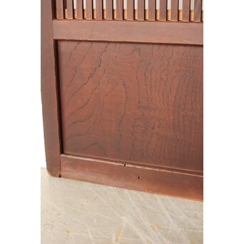 腰板欅 障子枠付 格子戸 3枚1組　L1159 