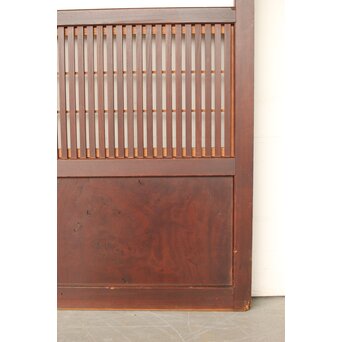 腰板欅 障子枠付 格子戸 3枚1組　L1159 