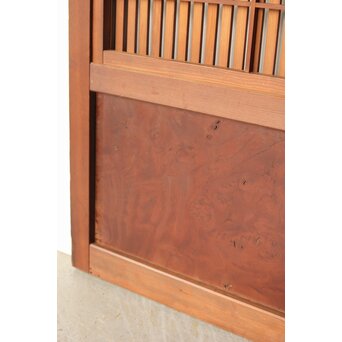 腰板欅 障子枠付 格子戸 3枚1組　L1159 