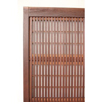 腰板欅 障子枠付 格子戸 3枚1組　L1159 