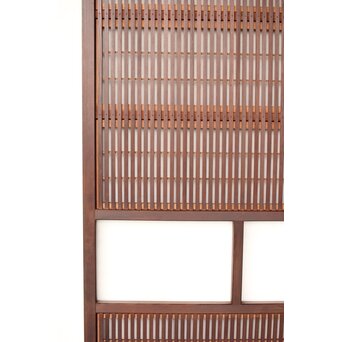 腰板欅 障子枠付 格子戸 3枚1組　L1159 