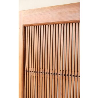 総欅 格子蔵戸　W0189 