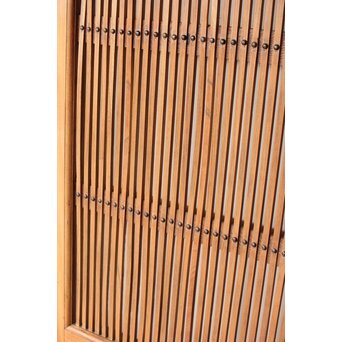 総欅 格子蔵戸　W0189 