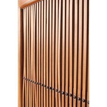 総欅 格子蔵戸　W0189 