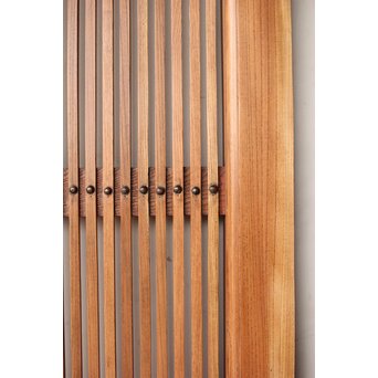 総欅 格子蔵戸　W0189 