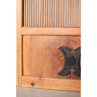 総欅 格子蔵戸　W0189 