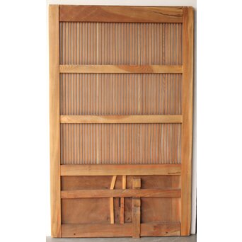 総欅 格子蔵戸　W0189 背面