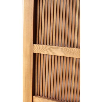 総欅 格子蔵戸　W0189 