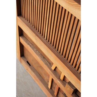 総欅 格子蔵戸　W0189 