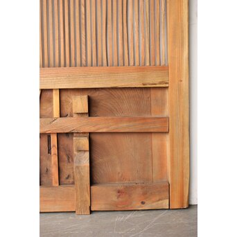 総欅 格子蔵戸　W0189 