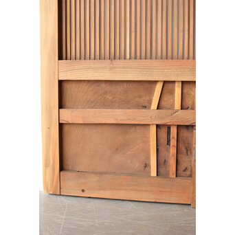 総欅 格子蔵戸　W0189 